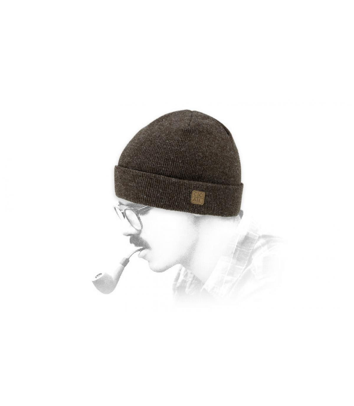 Il carbone marrone cap battuta d The Harbor heather brown